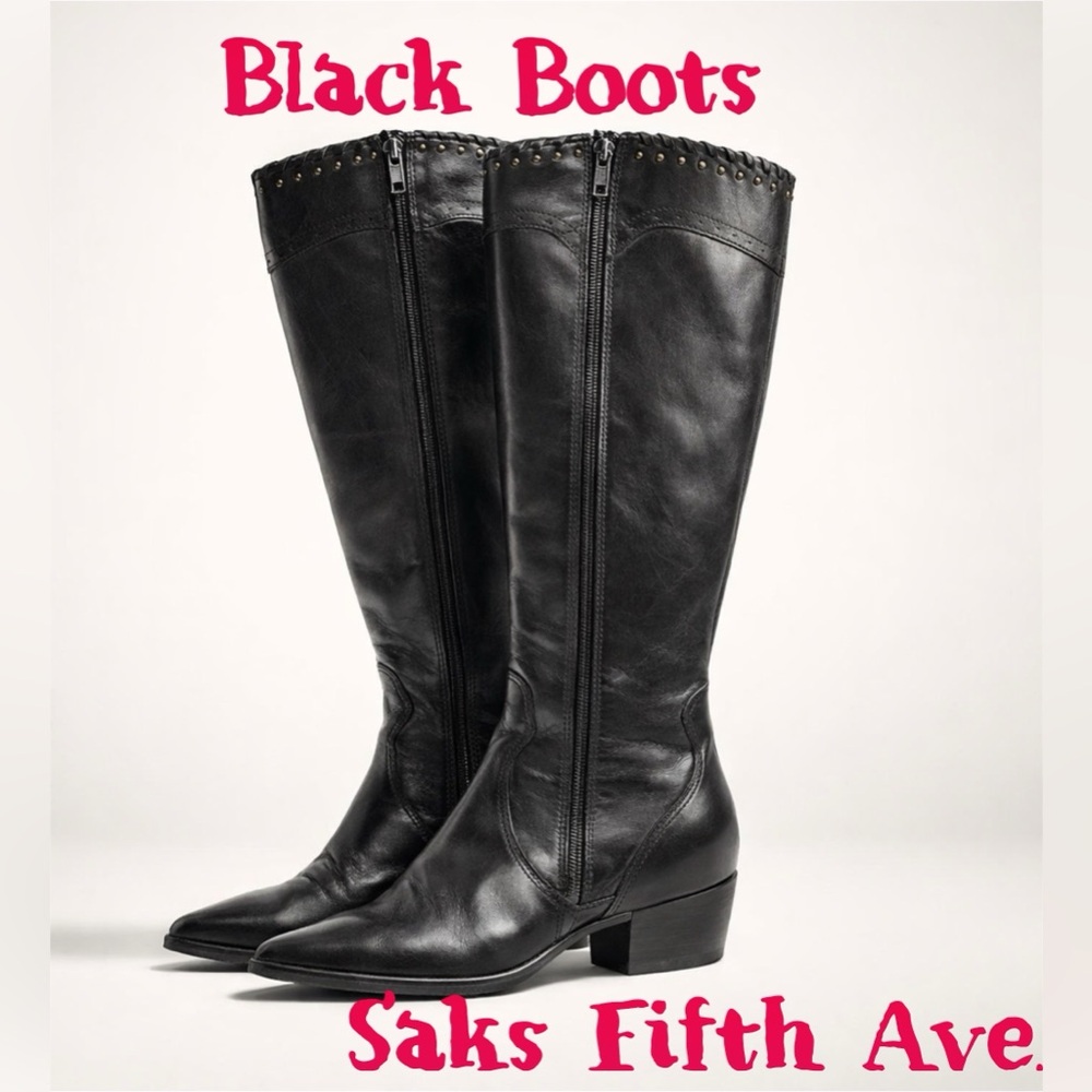 ❣️❣️❣️Elegant Black Boots by Saks‎ 5th Avenue❣️❣️❣️